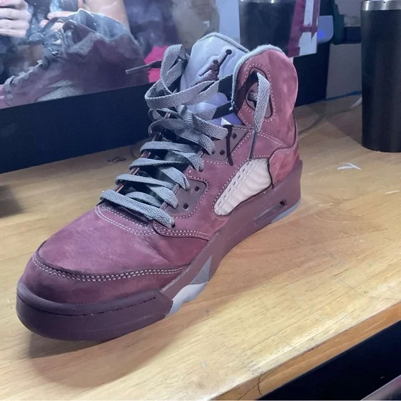 Jordan | Shoes | Jordan Athletic Shoes In Burgundy And Gray 